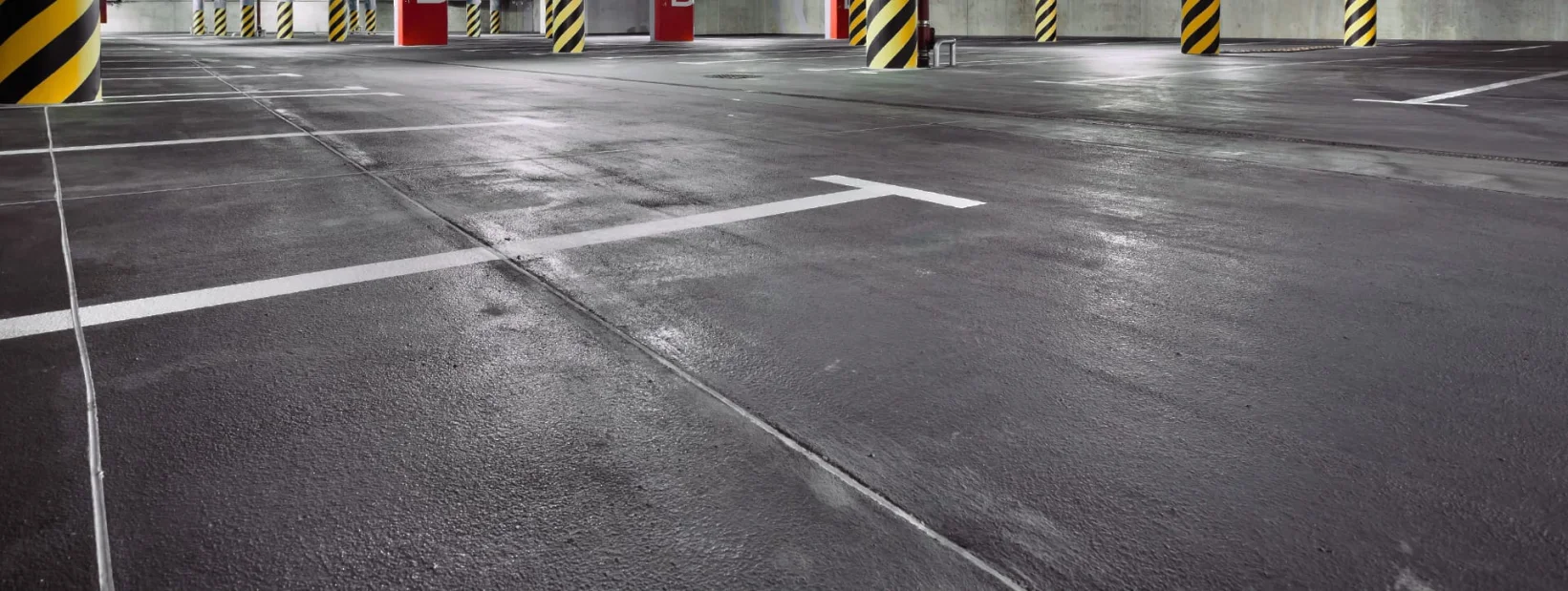 Sealcoating parking lot
